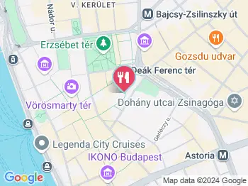 Cafe Muse 2. Budapest a térképen