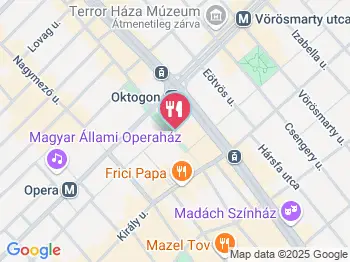 Cafe Pausa Étterem Budapest a térképen