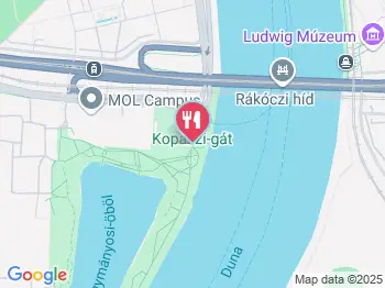 Café Ponyvaregény - Kopaszi Gát Budapest a térképen