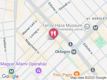 Café Six Budapest a térképen