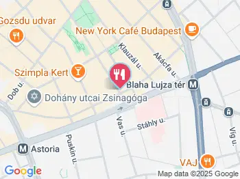 Cafe Tamar Budapest a térképen
