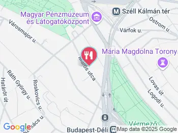 Café Vivaldi Budapest a térképen