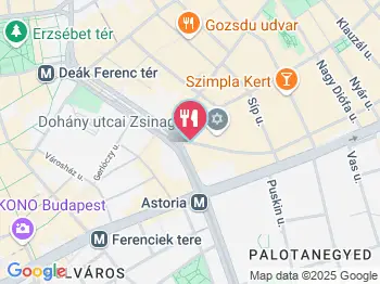 Cafe Zenit Budapest a térképen