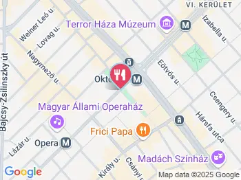 California Coffee Company - Liszt Ferenc tér Budapest a térképen