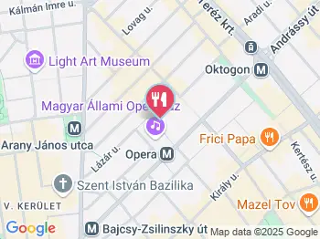 California Poké Bar Opera Budapest a térképen