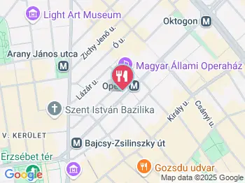 Callas Café & Restaurant Budapest a térképen