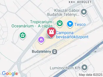 Campona Játszóház Budapest a térképen