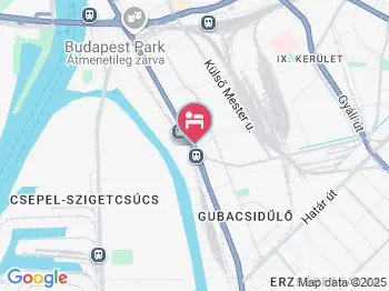 Hotel Canada Budapest a térképen