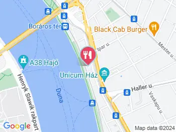 Capri Duna Pizzeria Budapest a térképen