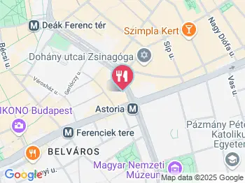 Carlos Café Budapest a térképen