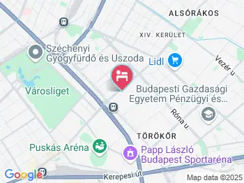 Carmen Panzió Budapest a térképen