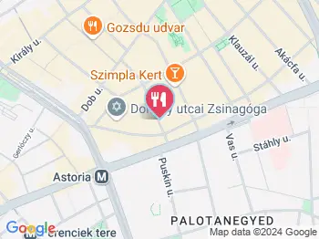 Casa Mexa Budapest a térképen