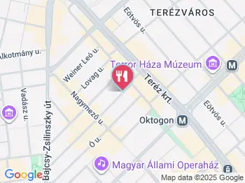 Cat Wood Café Budapest a térképen