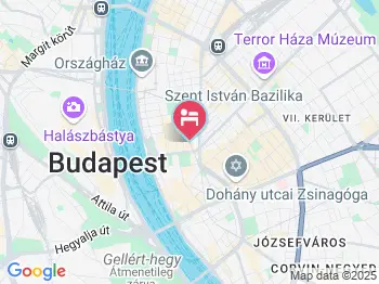 Hotel Centrál Basilica Budapest a térképen