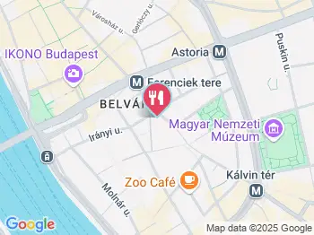 Centrál Kávéház Budapest a térképen