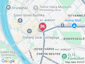 Centrooms House Budapest a térképen