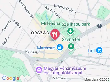 Cheerio Budapest a térképen