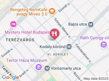 Chez Daniel Étterem Budapest a térképen