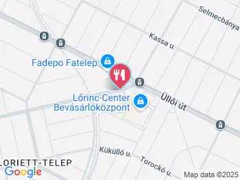 Chicken HUT Budapest a térképen