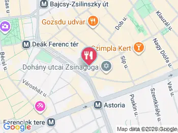 Chimney Cake Zone & Churría Budapest a térképen