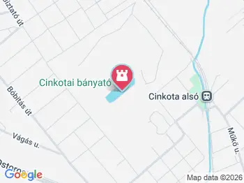 Cinkotai bányató Budapest a térképen