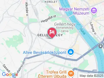 City Hostel Buda Budapest a térképen