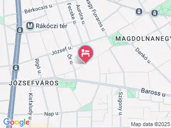 City Hostel Corvin Budapest a térképen