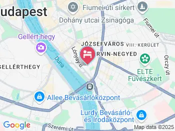 City Hostel Pest Budapest a térképen