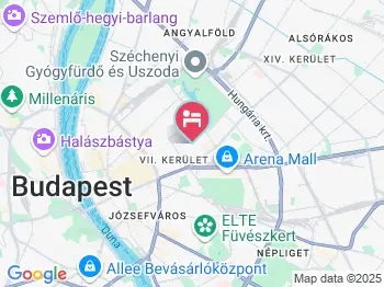 City Hotel Star Budapest a térképen