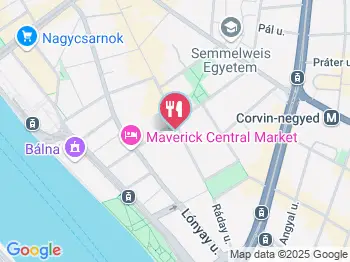 Claro Bisztró Budapest a térképen