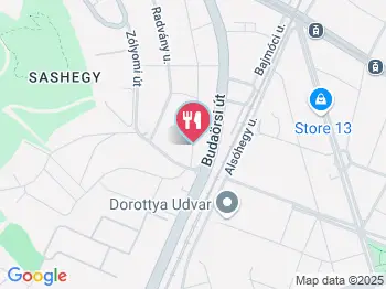 Classic Hotel Étterme Budapest a térképen