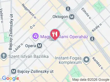Clucky's Budapest a térképen