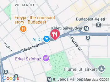 Coffee Terra Budapest a térképen
