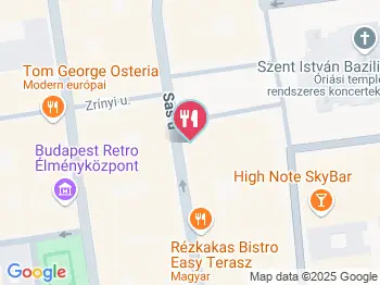 Conte Cafe Basilica Budapest a térképen