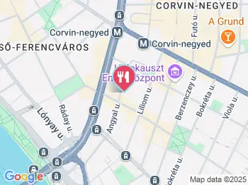 Corvin Hotel Étterme Budapest a térképen