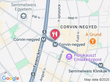 Corvin Söröző Budapest a térképen