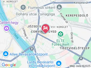CorvinLux Aparthotel Budapest a térképen