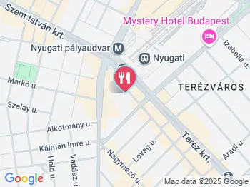 Corvinus Cafe - Nyugati Budapest a térképen