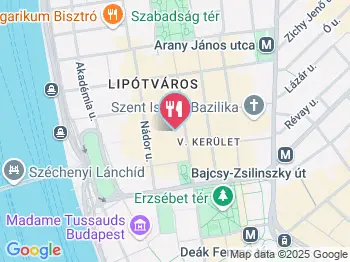 Costa Coffee - Zrínyi utca Budapest a térképen