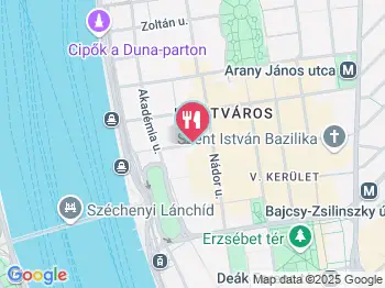 Costes Downtown Budapest a térképen