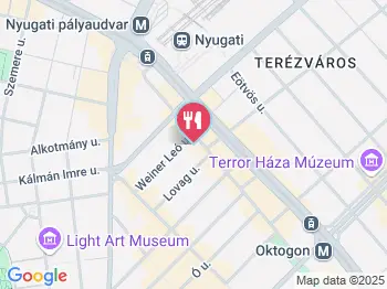 Cotton Club Budapest a térképen