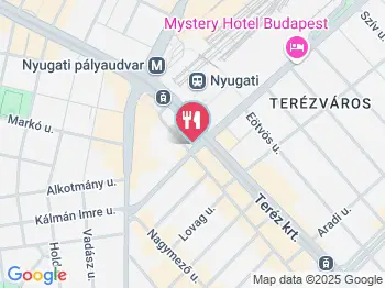 Crane Ramen Budapest a térképen