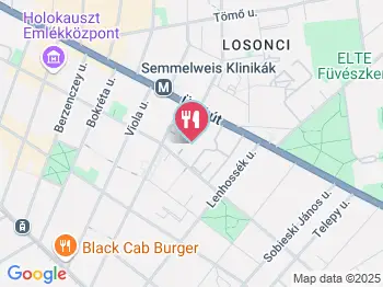 Crazy Dean Bistro & Bar Budapest a térképen