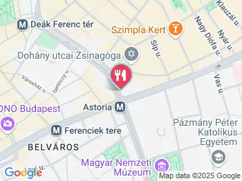 Cream Donuts & Shakes Budapest a térképen