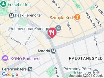 Croccante Patiserrie Budapest a térképen