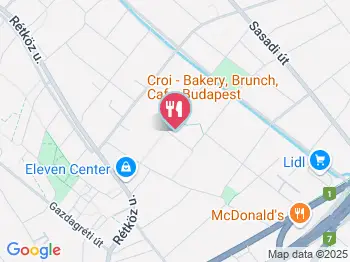 Croi Pékség és Reggeliző Budapest a térképen