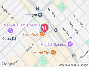 Crunchy - Király utca Budapest a térképen