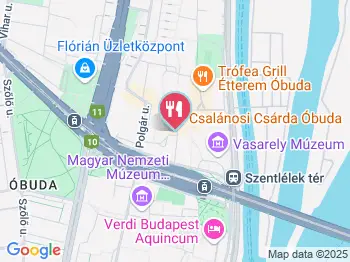 Csalánosi Csárda Óbuda Budapest a térképen