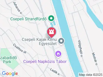 Csepeli Fürdő Budapest a térképen