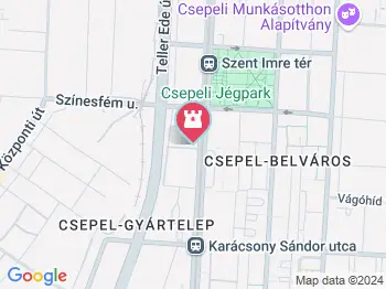 Csepeli Jégpark Budapest a térképen